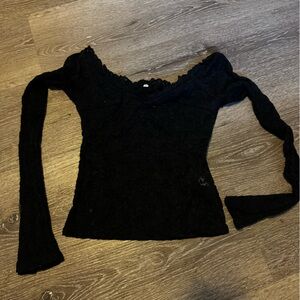 Lace sheer top Amazon